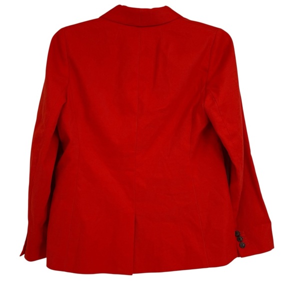 J.Crew Parke Orange Linen Blend One Button Blazer Women's Size 10 NWT Lined - Picture 2 of 9